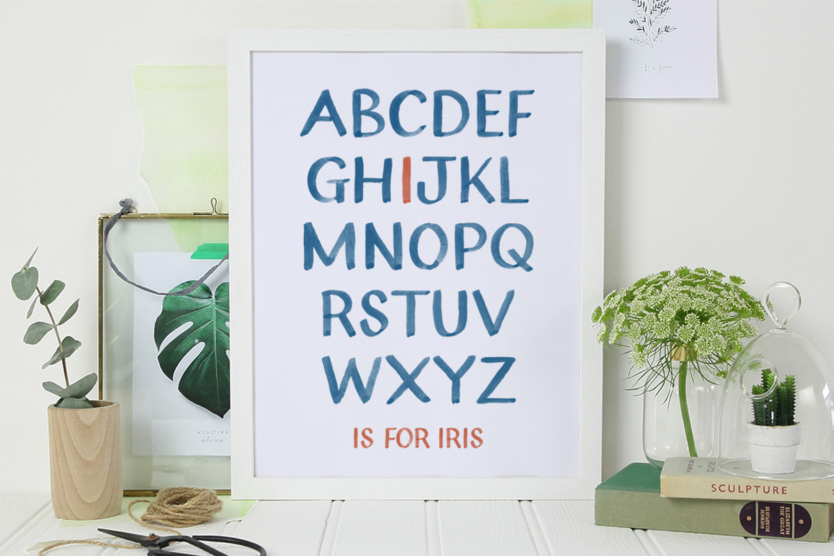 Lagom Watercolour Display Font preview 4