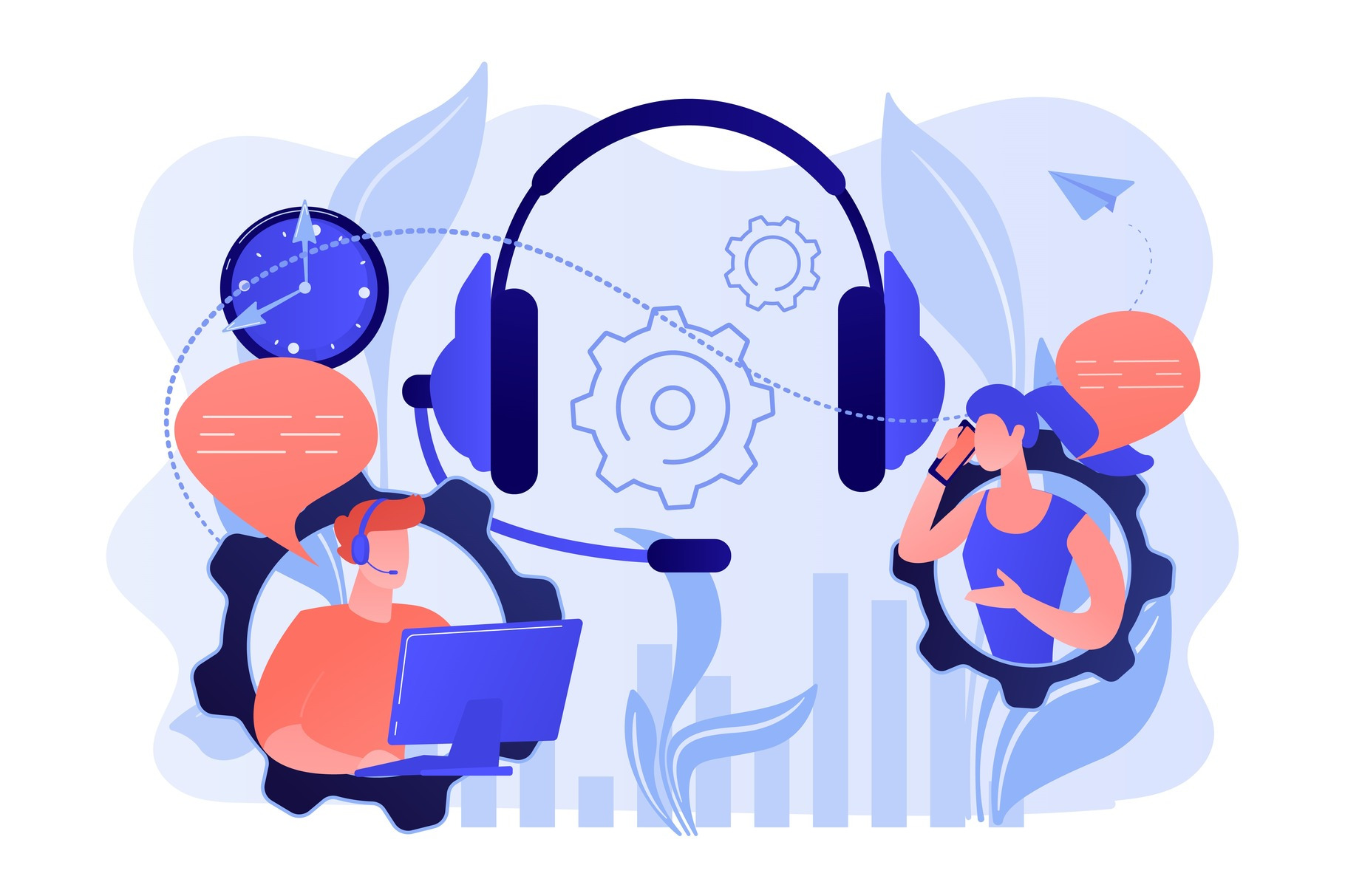 Cold calling concept vector, an Education Illustration by Visual Generation