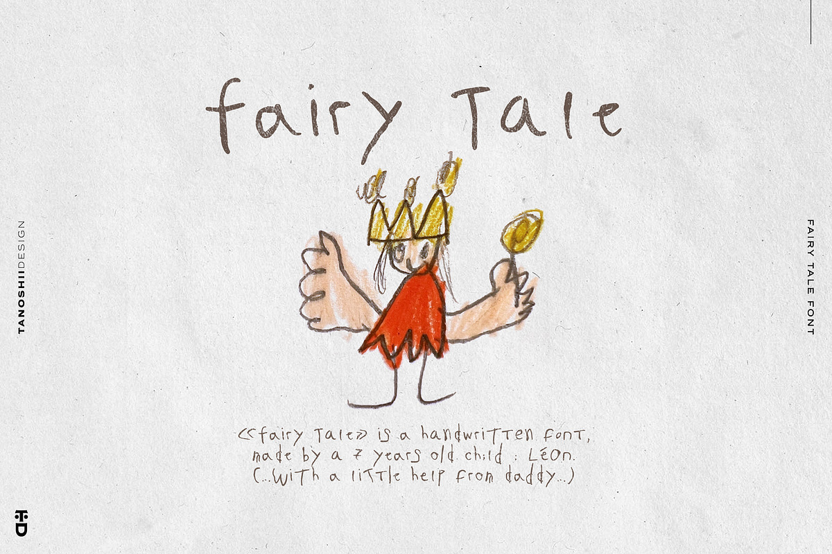 FAIRY TALE - Handwritten Font, a Script Font by TANOSHII DESIGN (Photo 1 of 6)
