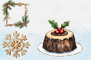 Rustic Wooden Christmas Clipart, an Illustration by Libby Wishes (Thumbnail 6 of 9)