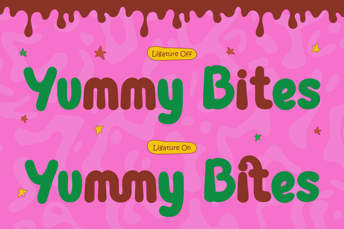 Kandykiddo - Playful Chunky Font, a Handwritten Font by Sronstudio (Photo 4 of 9)