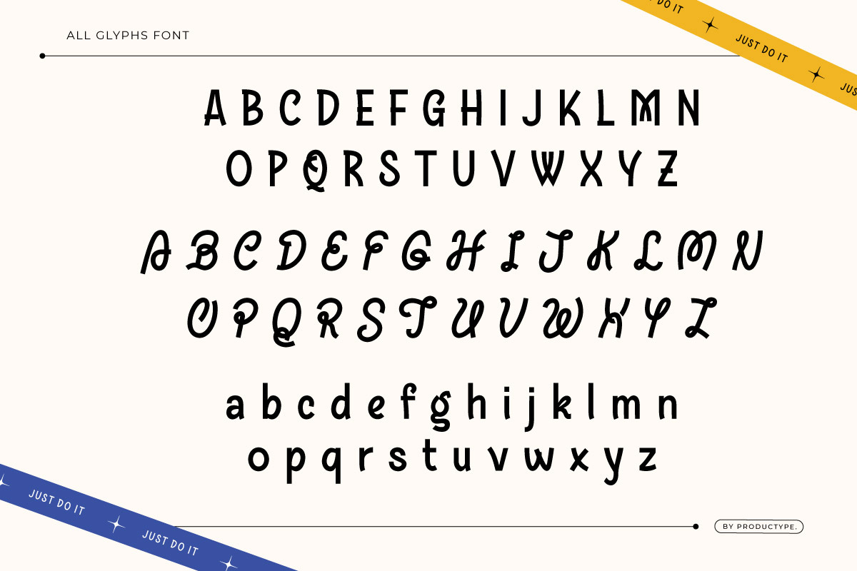 Aboxe - Display Font, a Handwritten Font by productype1 (Photo 11 of 11)