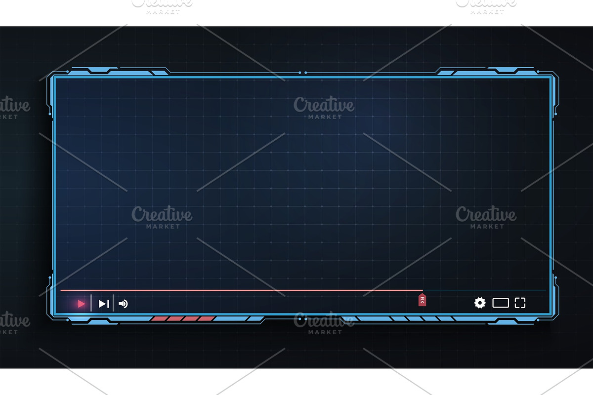 HUD, GUI futuristic frame user, a Technology Illustration by ZinetroN