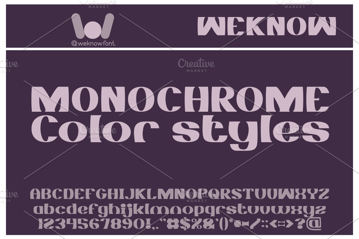 Monochrome font, a Font by weknow (Photo 2 of 5)