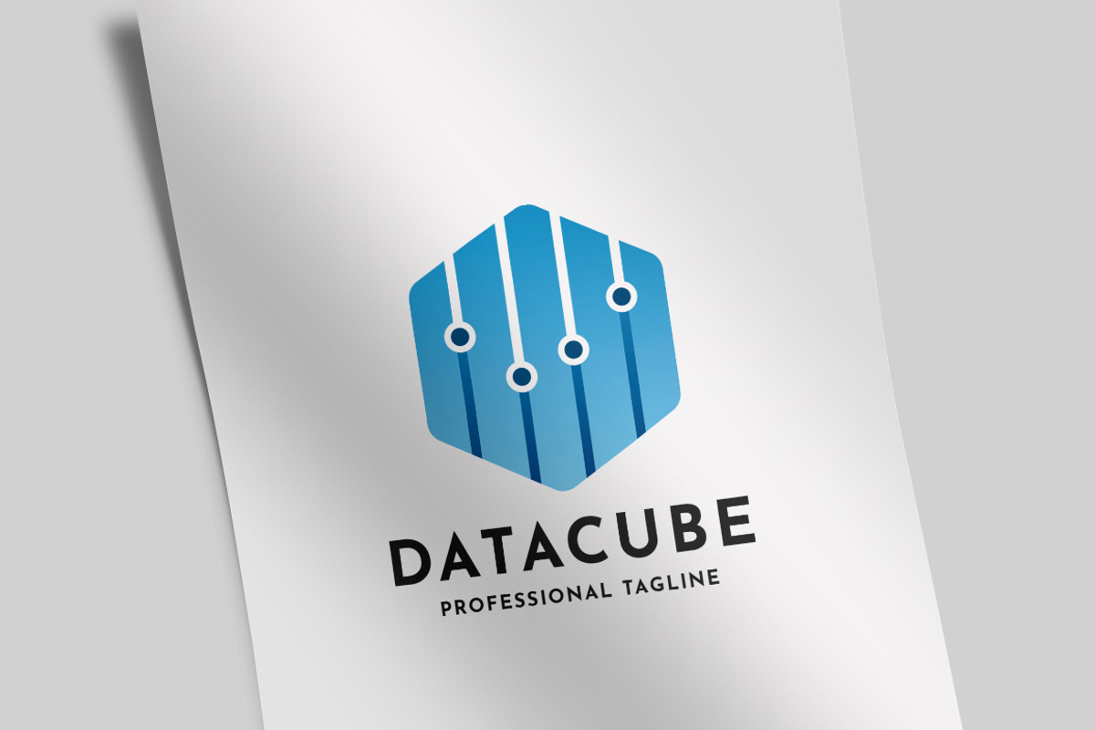 Data Cube Logo, a Branding & Logo Template by Design_Planet