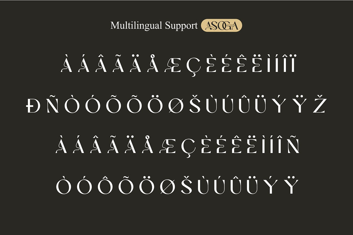 Asoga – Modern Elegant Serif Font, a Serif Font by WhymoreArt (Photo 9 of 11)