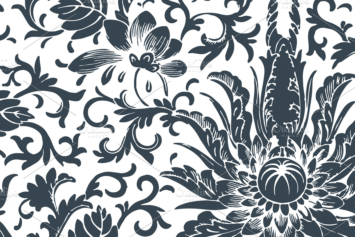 1,440 Floral Patterns in 60 Colors, a Pattern Graphic by Paper Element (Photo 8 of 26)