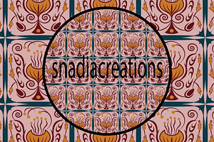 Faux Tile design, a Pattern Graphic by snadiacreations
