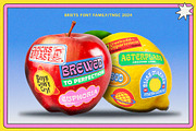 TNSC Briets - Psychedelic Font, a Serif Font by The Native Saint Club (Thumbnail 5 of 15)