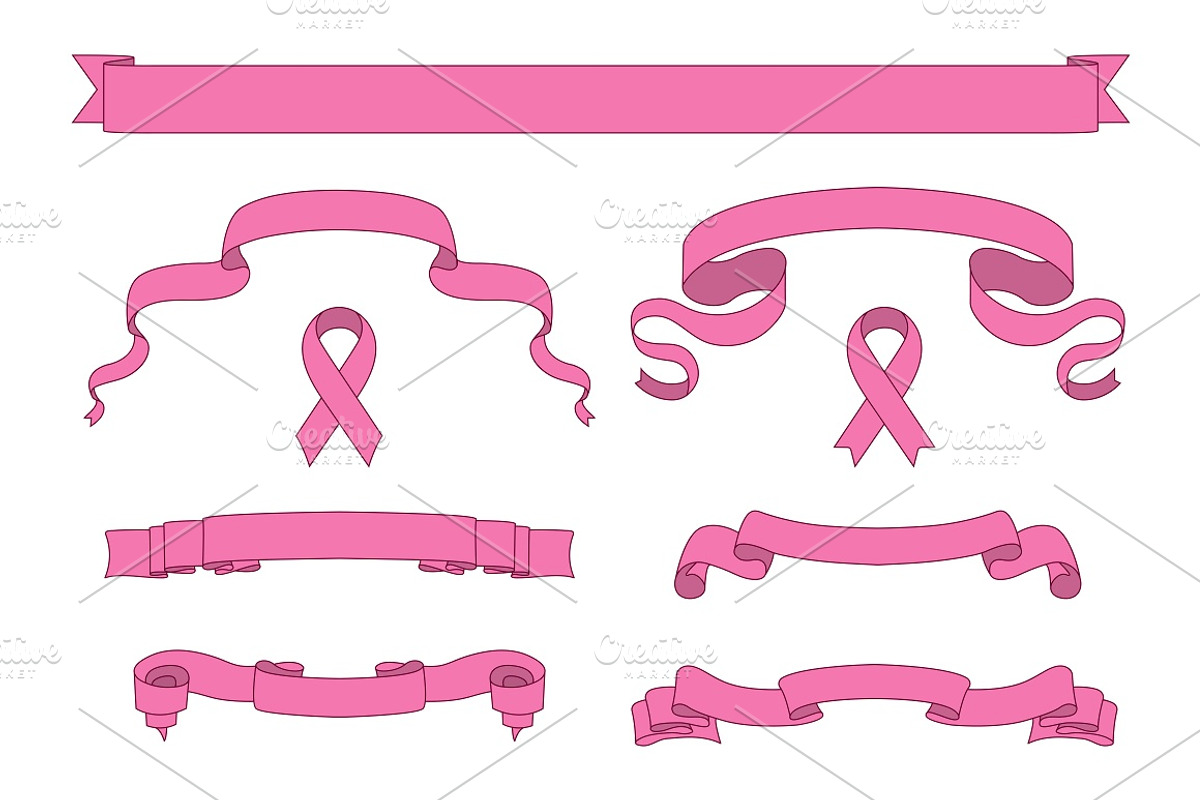 Pink fashion stylish ribbon banners, an Object Graphic by ExpressShop (Photo 6 of 7)