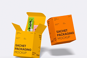 Sachet Box Mockup, a Packaging Mockup by Bartama Graphic (Thumbnail 2 of 4)