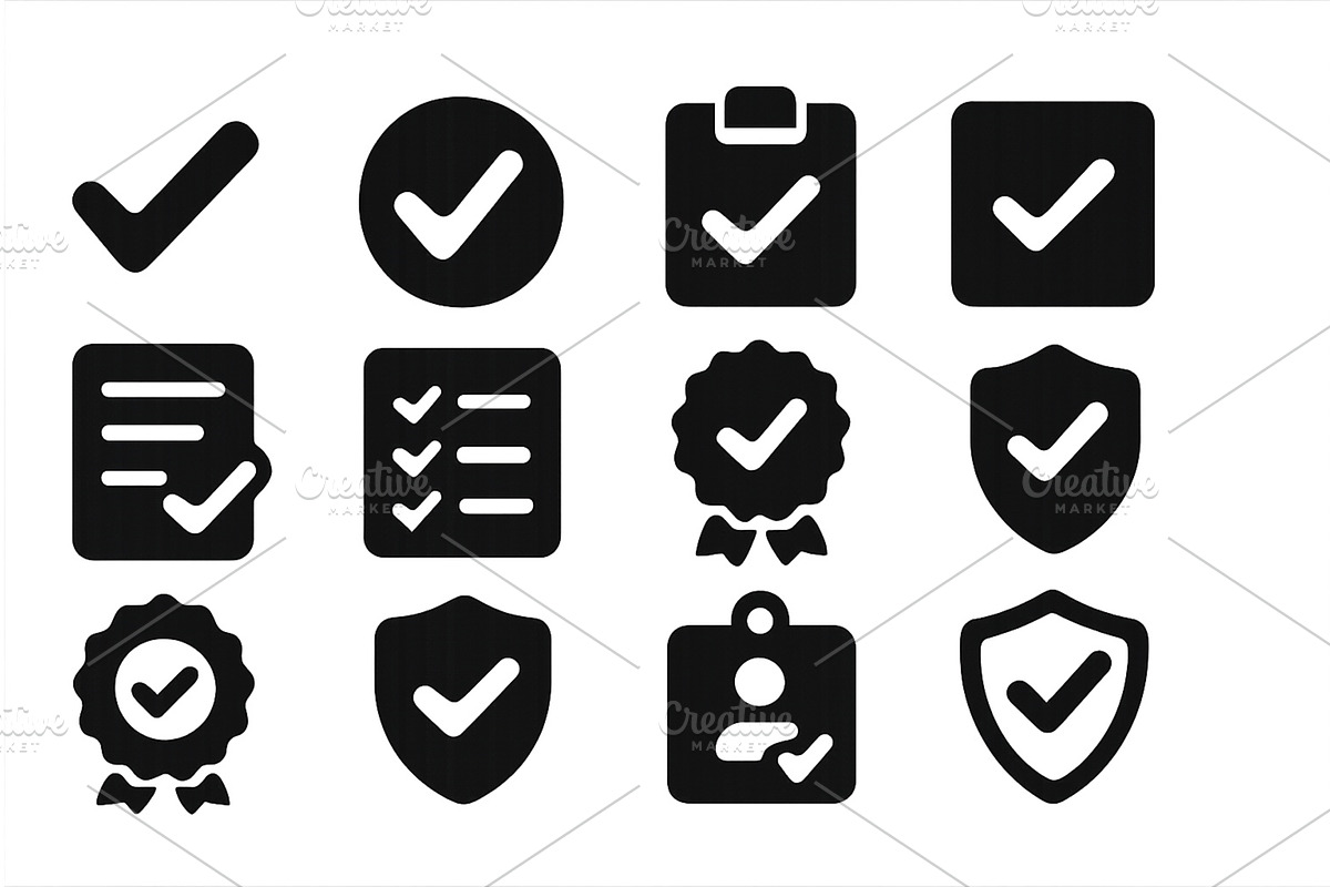 Creative collection of checkmark, an Object Illustration by ZinetroN