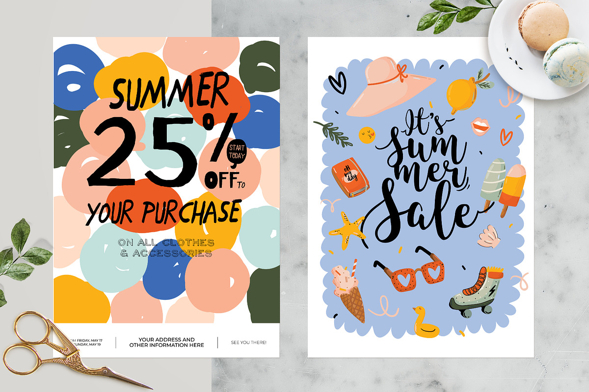 Summer Sale Posters, an Object Graphic by Ruslana Lubenets (Photo 3 of 10)