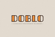 Doblo Typeface, a Font by JCFonts (Thumbnail 1 of 8)