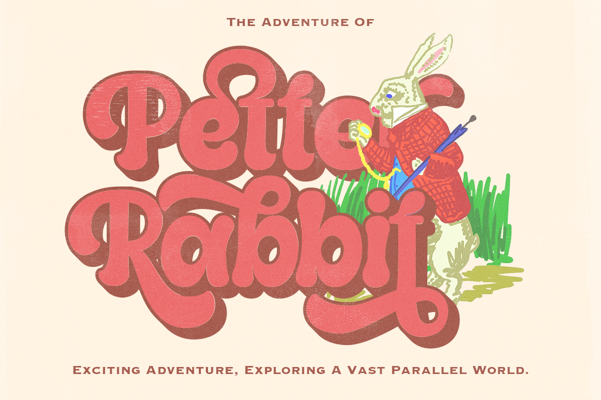 Mantige - Chunky Retro Font, a Serif Font by Pandeka Studio (Photo 3 of 13)