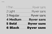 Ryver Sans - Sans Serif font, a Sans Serif Font by Ryan Rivaldo Vierra (Thumbnail 4 of 9)