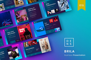 Brila - Business Google Slide, a Presentation Template by Dens Creative Studio