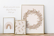 Watercolor Boho Baby Nursery Set, an Animal Illustration by Pati Paints (Thumbnail 10 of 15)