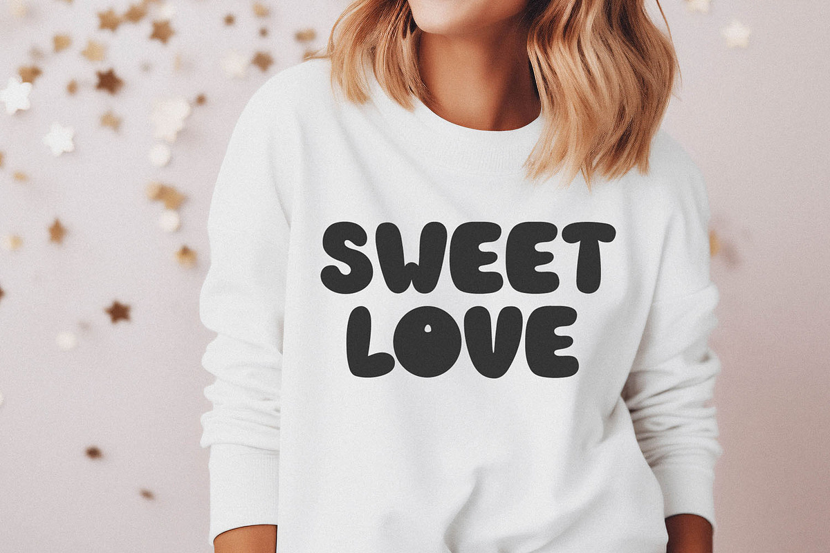 Cool Berry Lovely Bubble Font, a Handwritten Font by BarcelonaShop (Photo 7 of 10)