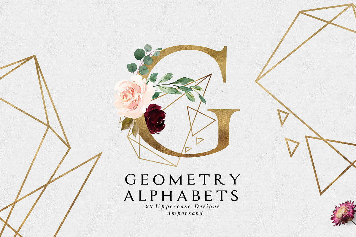 Burgundy&Navy Floral Graphic Set, a Decorative Illustration by Graphic Box (Photo 4 of 11)