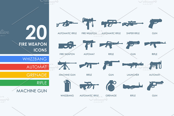 20 Firearms Icons