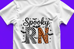 Retro Halloween Nurse T Shirt Design, a Seasonal Illustration by Unique Design Team