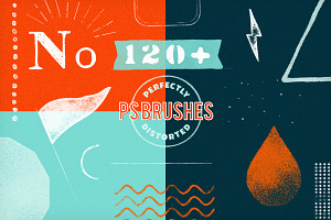 120+ PS Brushes: Perfectly Distorted