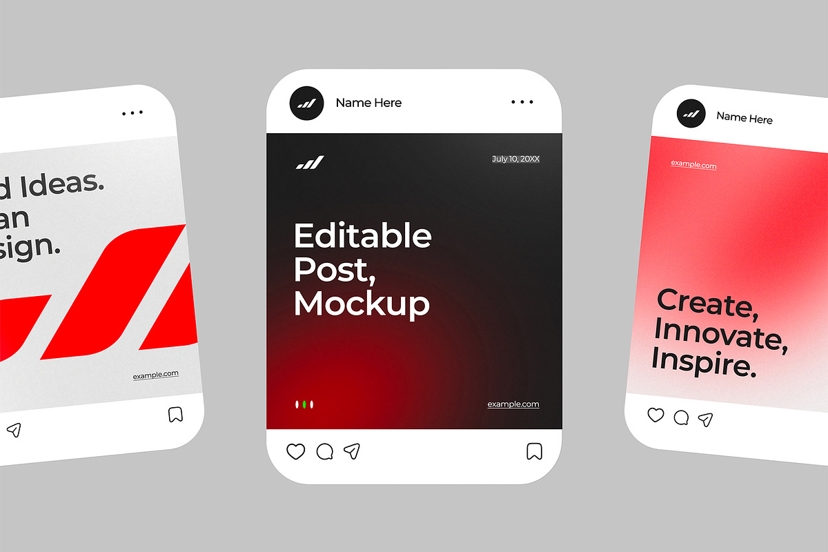 Social Media Post Mockup Bundle, an Advertising Mockup by graphypix (Photo 10 of 13)