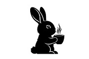 Cute Bunny Coffee Cup Vector Bundle, an Illustration by Designs_River (Thumbnail 10 of 49)