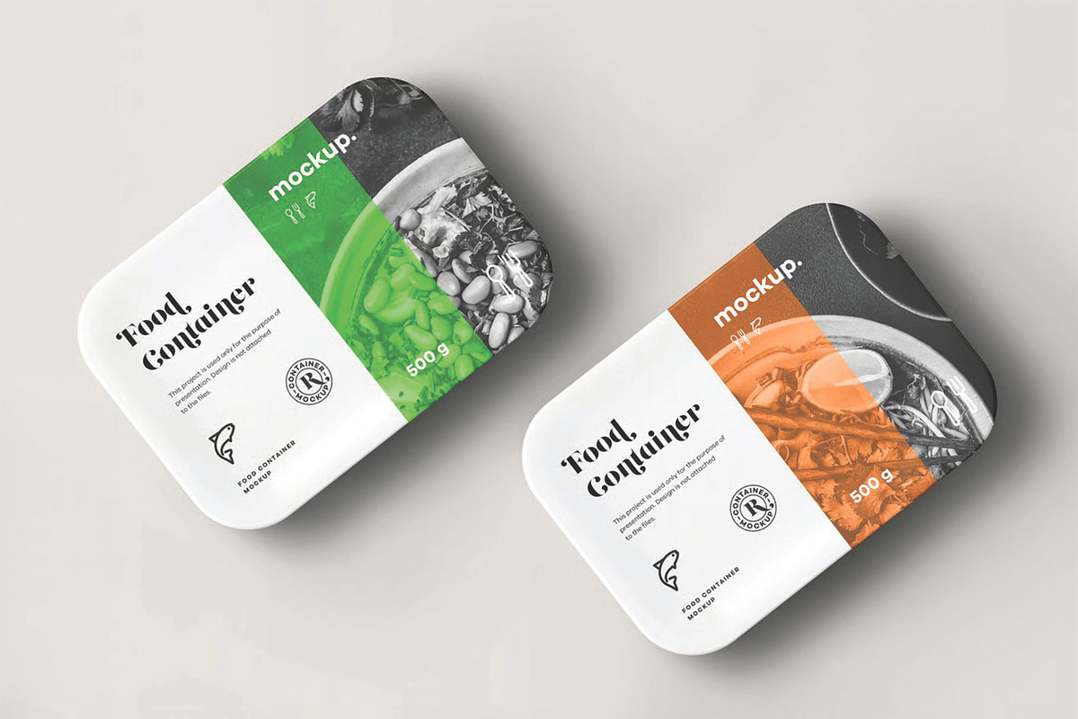 Food Container Mockup, an Advertising Mockup by DesignRushMarket (Photo 3 of 14)