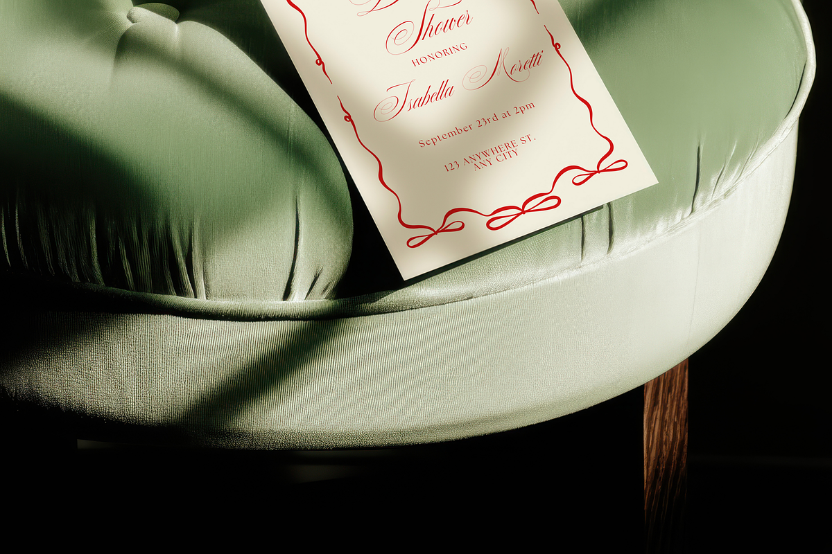 Velvet Vintage 5x7 Invitation Mockup, a Product Mockup by Serenefeeling (Photo 4 of 6)