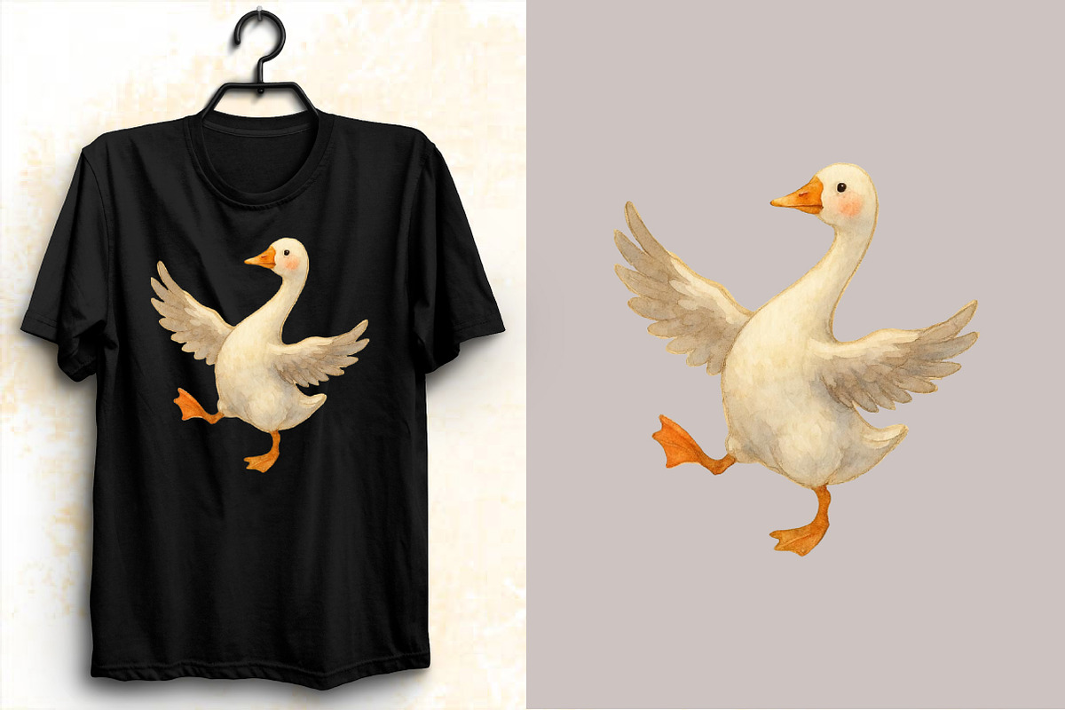 Quirky Christmas Goose Clipart, an Illustration by SVGArt (Photo 2 of 8)