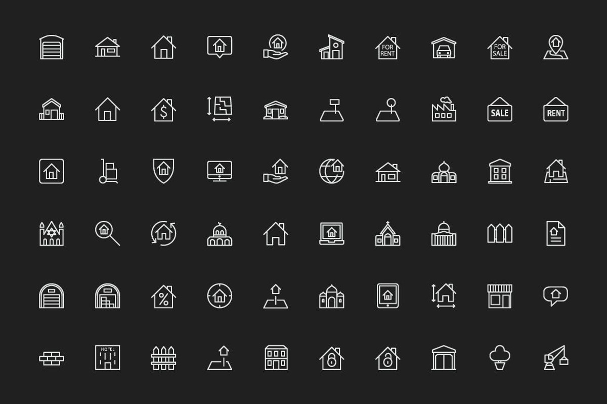 180 Real Estate Icons, an Outline Icon by FlatLineIcons (Photo 2 of 4)