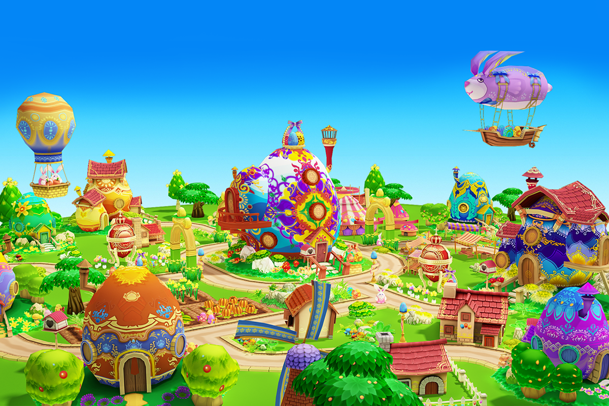 Cartoon Easter Village, an Environmental 3D Model by Souchenki (Photo 8 of 31)
