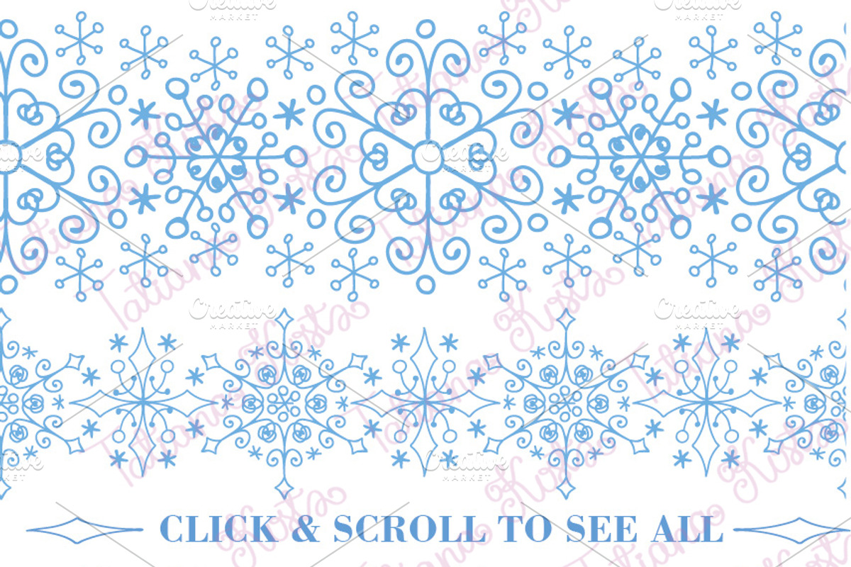 Snowflakes collection.Winter pattern, a Pattern Graphic by Tatianakost49 (Photo 4 of 5)