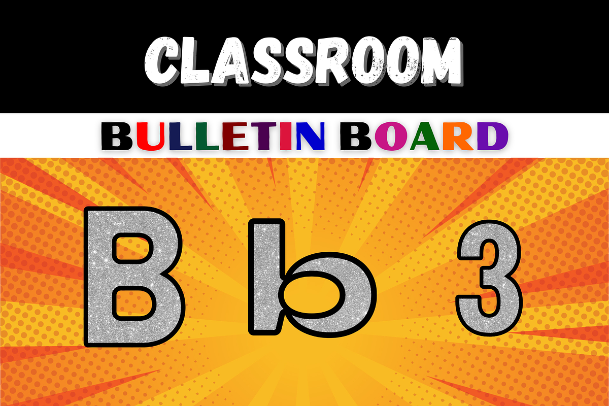 Bulletin Board Silver Glittering, a Templates & Theme by Premium Digital Templates (Photo 2 of 2)