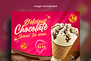 Chocolate ice cream social poster, a Social Media Template by mdmijanur0187 (Thumbnail 3 of 3)