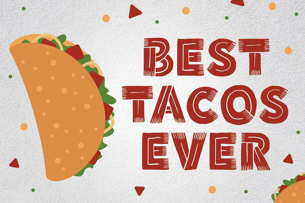 Tacunos - Food Display Fonts, a Font by Patria Ari (P4tcreativa) (Photo 2 of 7)