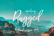 Rugged | a hand-written font, a Script Font by Wander Designs (Thumbnail 1 of 5)