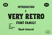 Very Font Family - Handmade Retro, a Sans Serif Font by Studio Funshop by Kelli (Thumbnail 1 of 21)