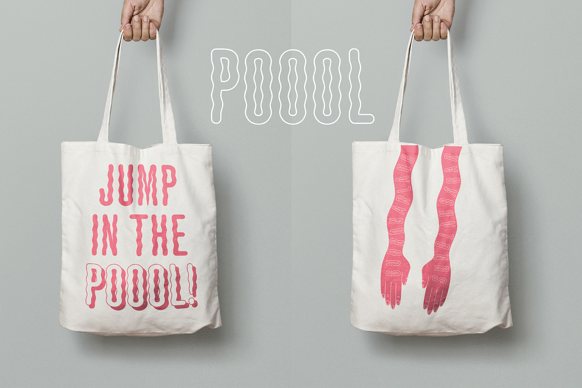 Poool | Wobbly font, a Sans Serif Font by Drawwwn (Photo 7 of 10)