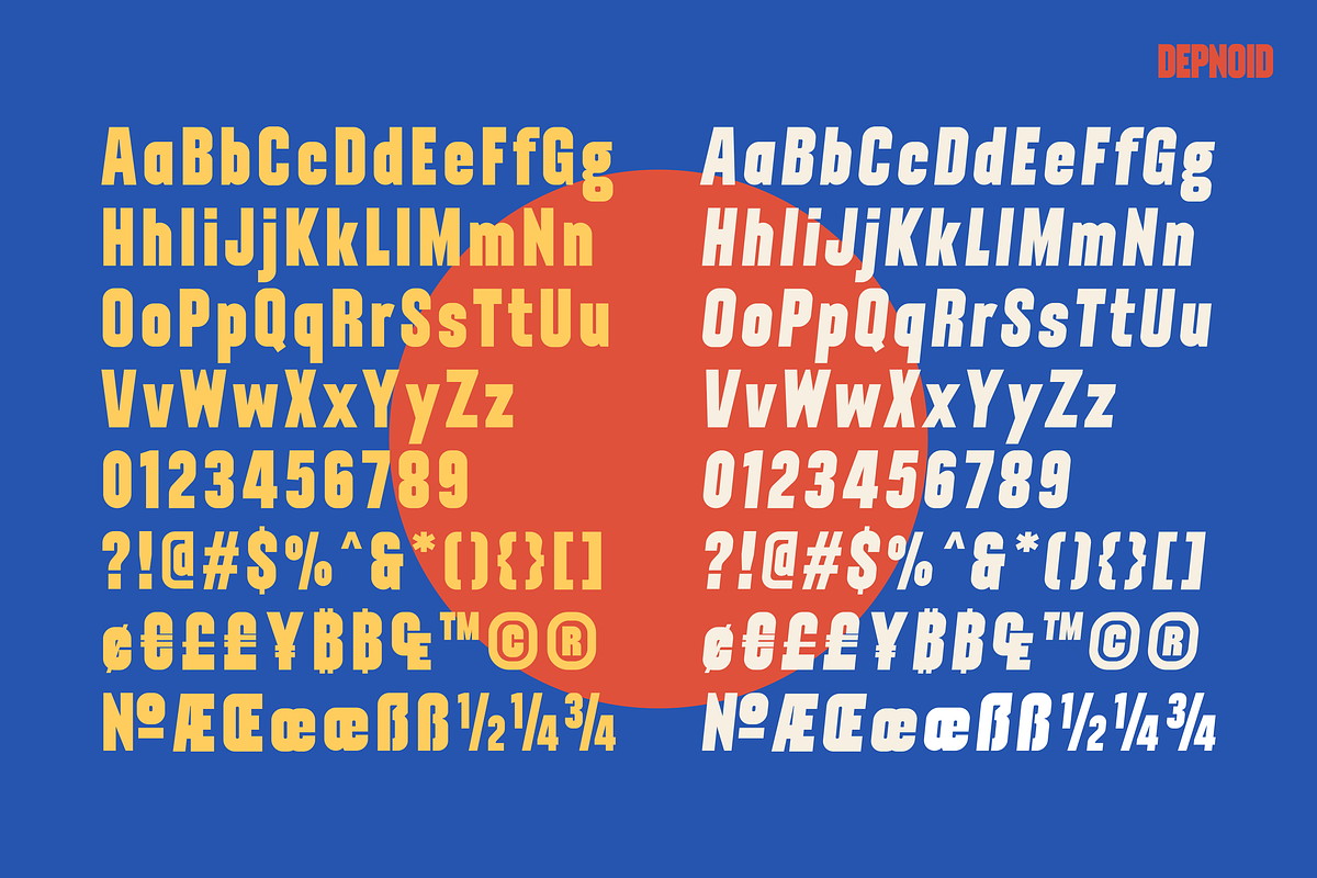 Depnoid Headline Font, a Sans Serif Font by 24Design Studios (Photo 9 of 10)