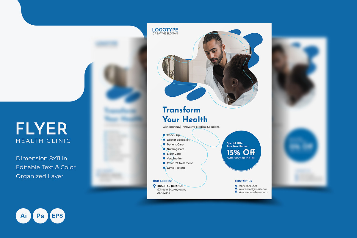 Health Clinic - Flyer, a Design Template by VUNIRA (Photo 1 of 3)