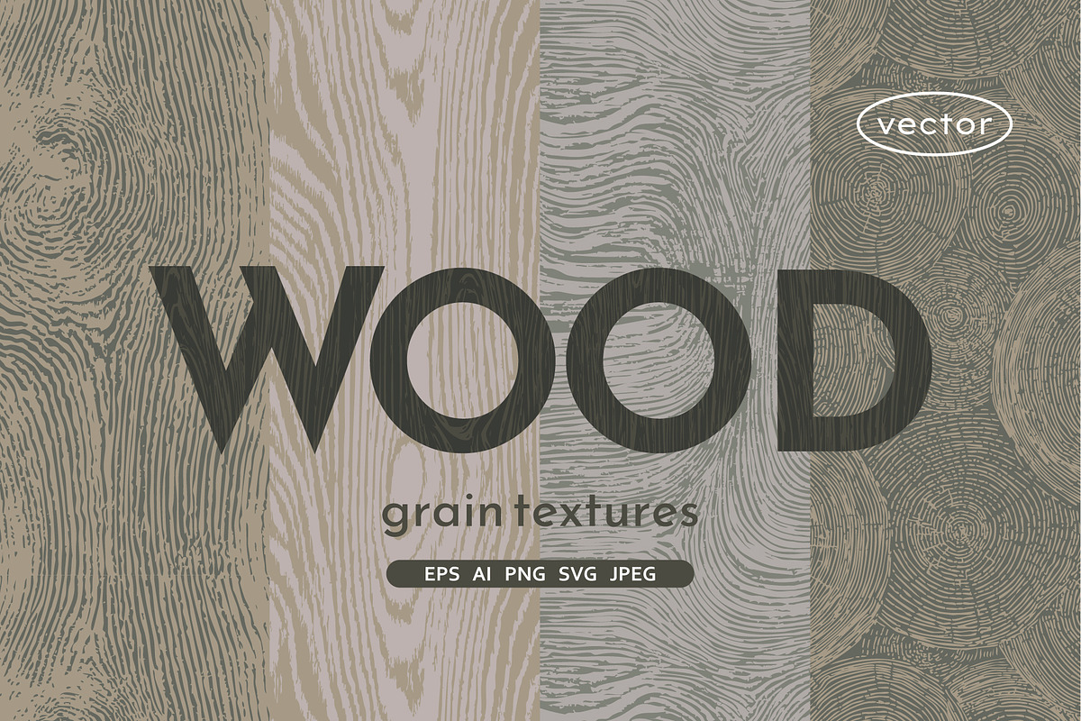 Wood Grain - Seamless Textures, a Texture Graphic by InaCorart (Photo 1 of 6)