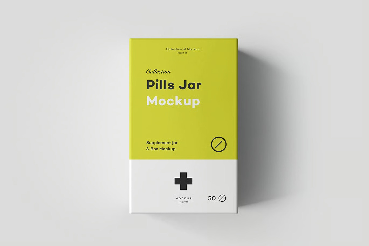 Pills Jar Mockup, a Packaging Mockup by zippypixelstudio (Photo 4 of 13)