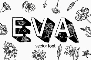 EVA | Vector font and graphics