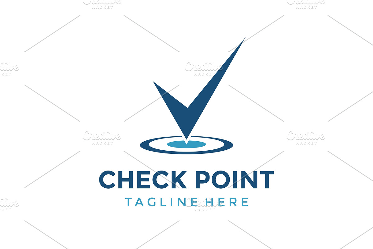 Minimalist Check Concept on target, a Branding & Logo Template by jundio studio
