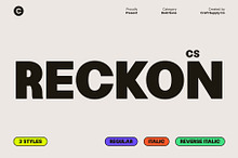CS Reckon – Bold Sans Serif