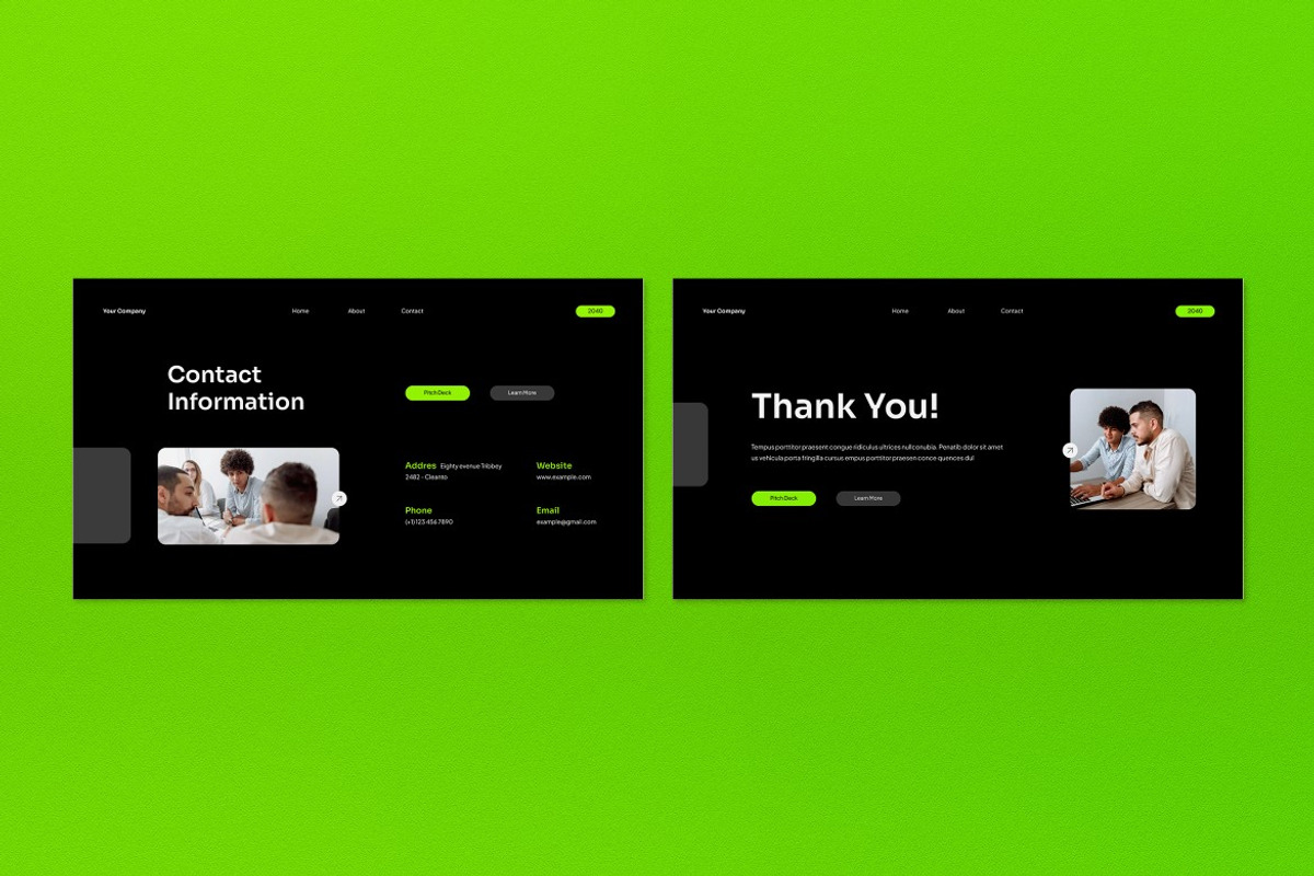 Black Modern Pitch Deck PPT, a Presentation Template by graphicook (Photo 4 of 4)