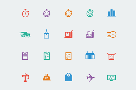 Logistics & Transport Icons